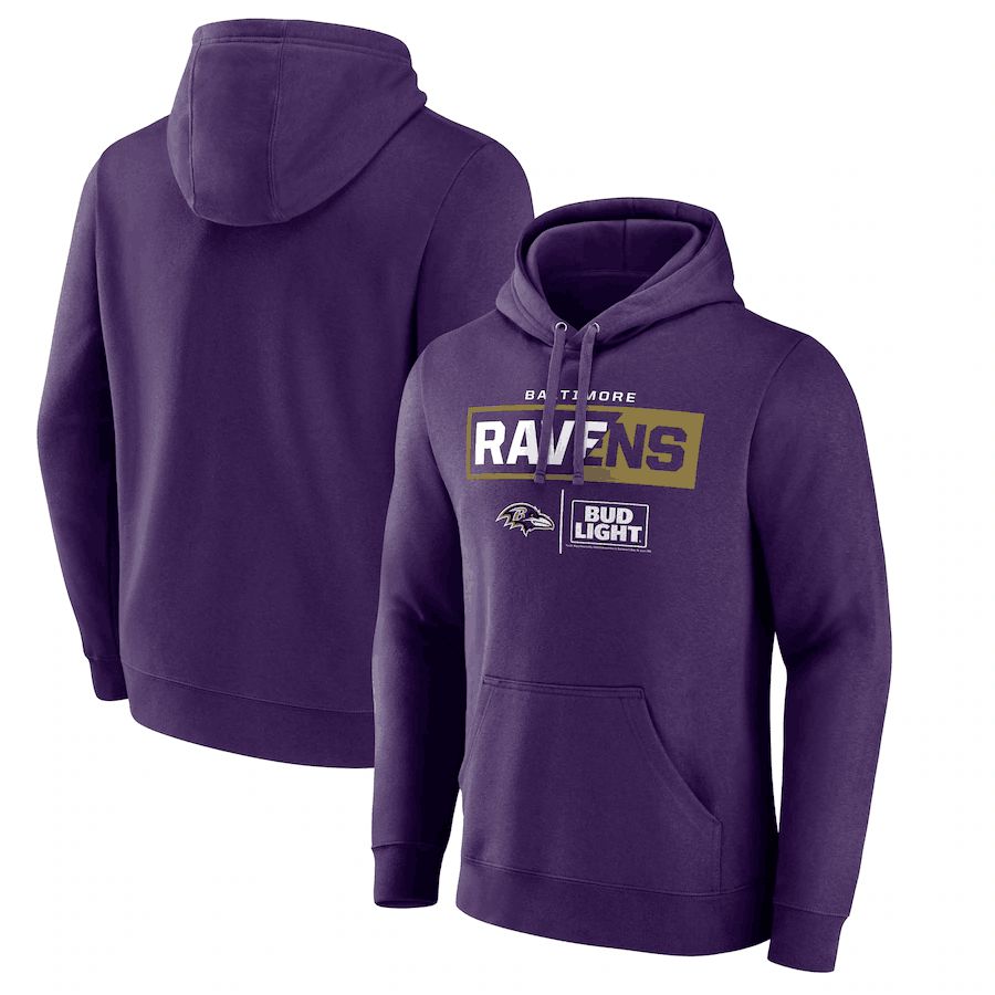 Men 2023 NFL Baltimore Ravens purple Sweatshirt style 1->baltimore ravens->NFL Jersey